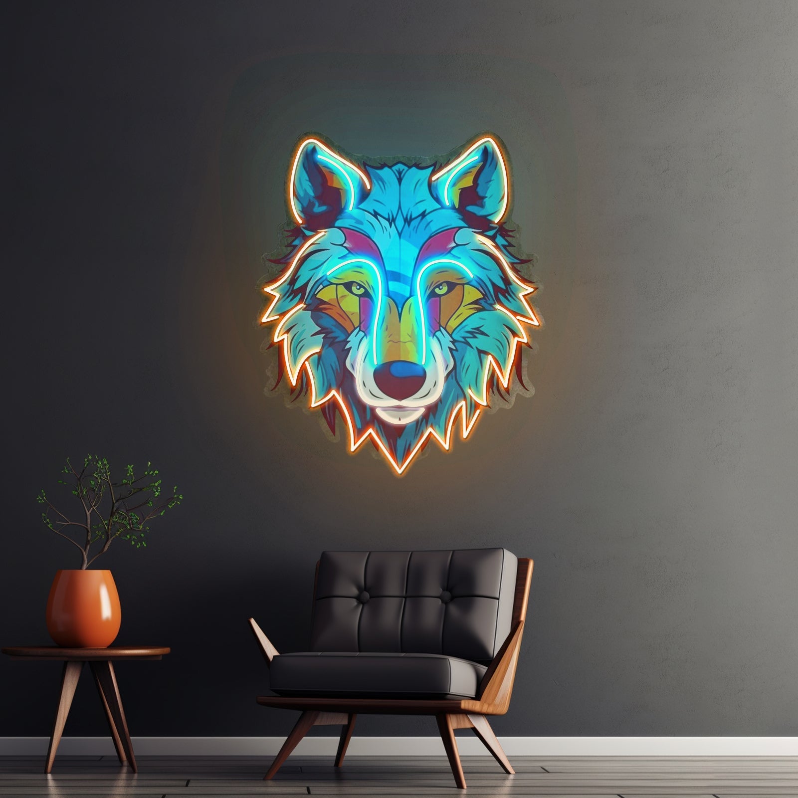 Colorful Wolf Led Neon Sign Light Custom Led Signs - Shineneon