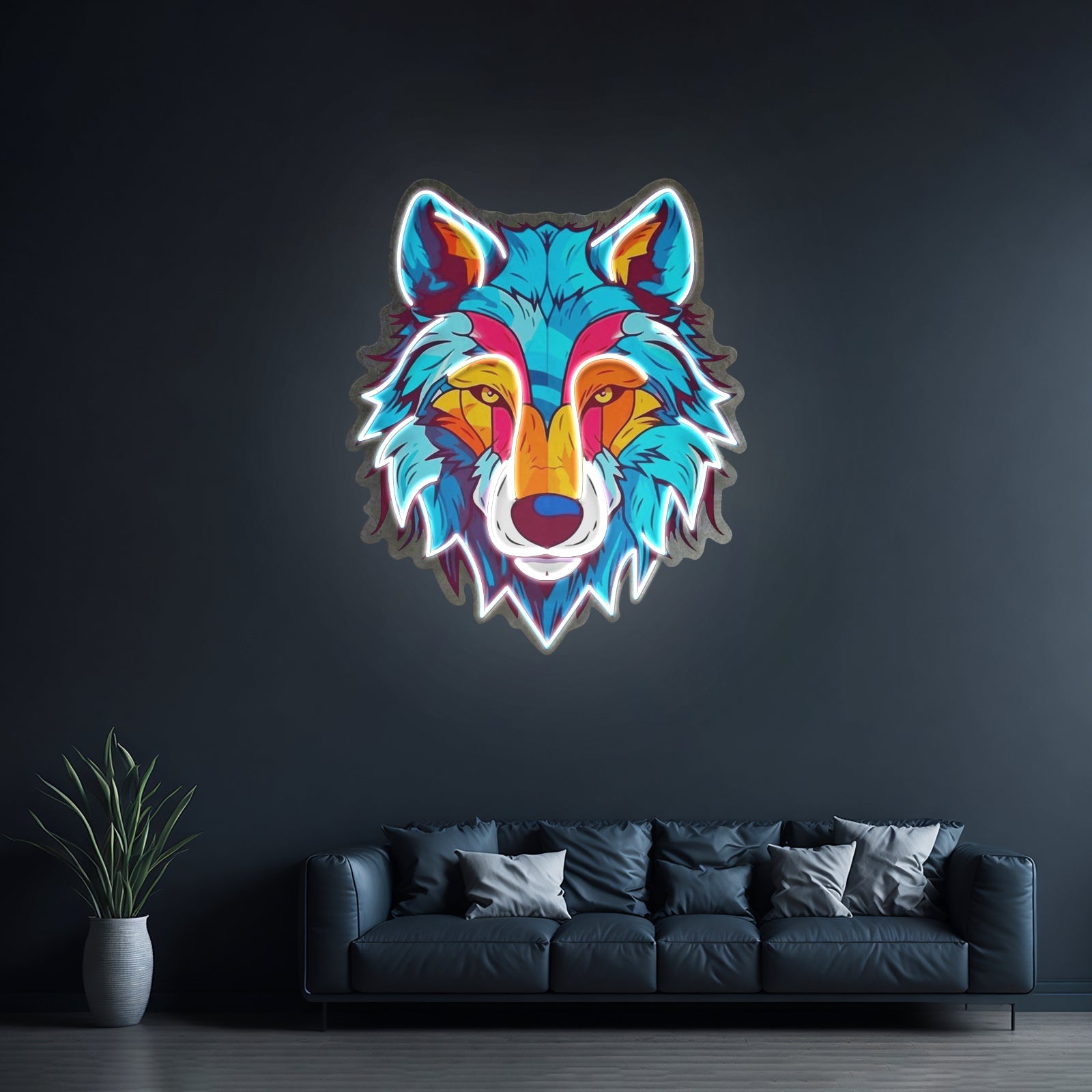 Colorful Wolf Led Neon Sign Light Custom Led Signs - Shineneon
