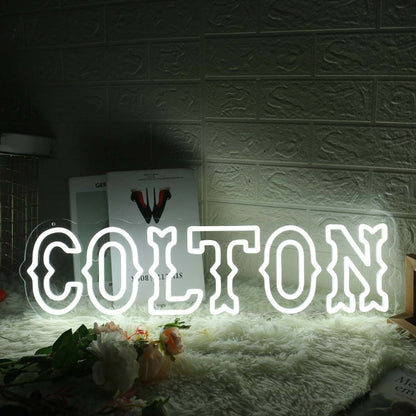 Colton White Led Neon Sign - Shineneon