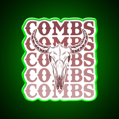 Combs Crazy Bullhead Beer Bar Decor Led Neon Sign Rgb Color - LED neon sign view 8