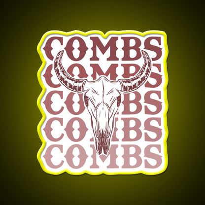 Combs Crazy Bullhead Beer Bar Decor Led Neon Sign Rgb Color - LED neon sign view 7