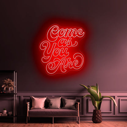Come As You Are Aesthetic Neon Signs - Shineneon