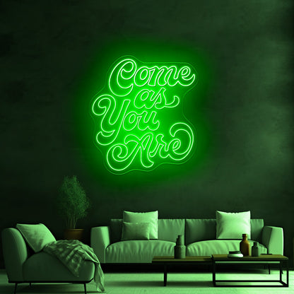 Come As You Are Aesthetic Neon Signs - Shineneon