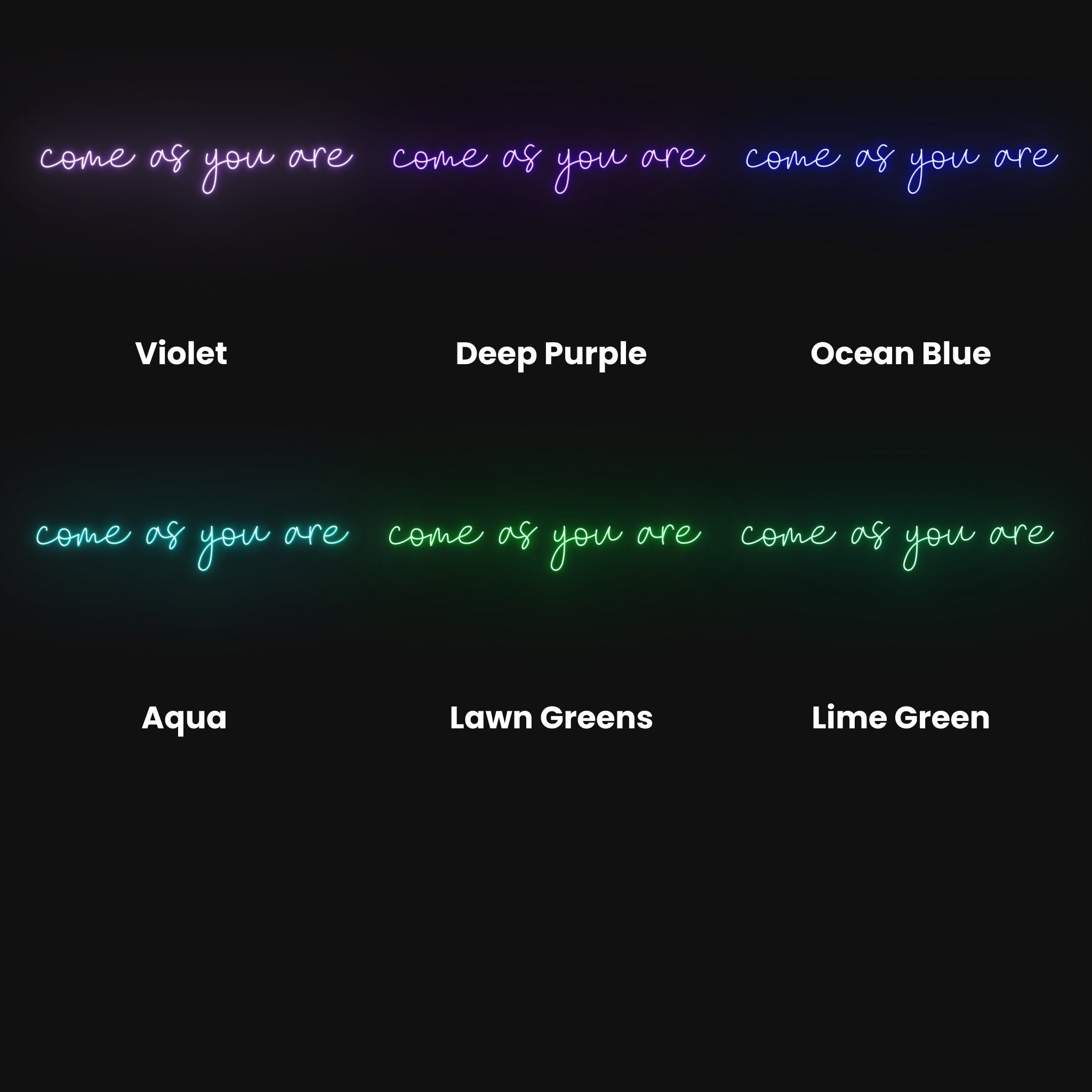 Come As You Are Led Neon Sign | Shineneon