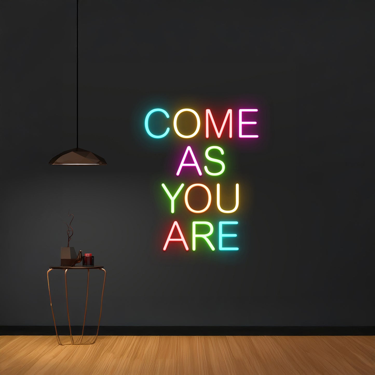 Come As You Are Neon Light Pub Lounge Lights