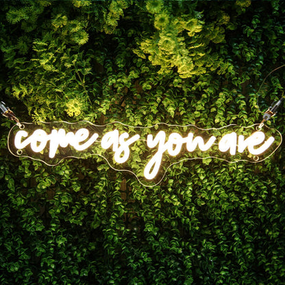 Come As You Are Neon Sign For Welcoming And Inclusive Spaces | Shineneon