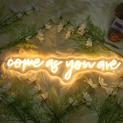 Come As You Are Neon Sign For Welcoming And Inclusive Spaces | Shineneon