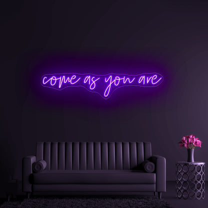 Come As You Are Wall Art Led Neon Sign - Shineneon