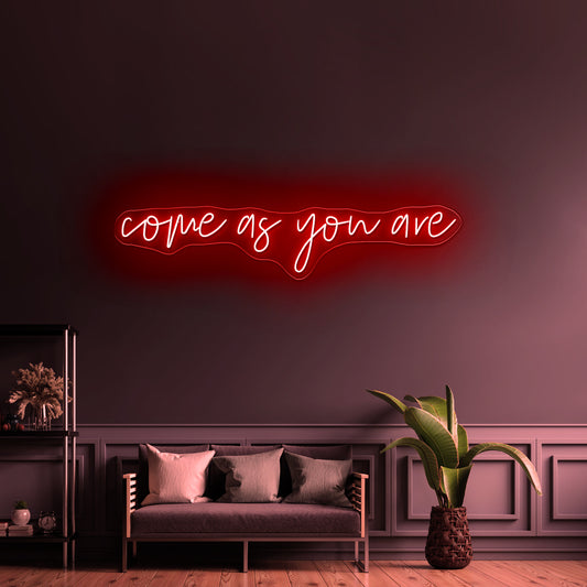 Come As You Are Wall Art Led Neon Sign