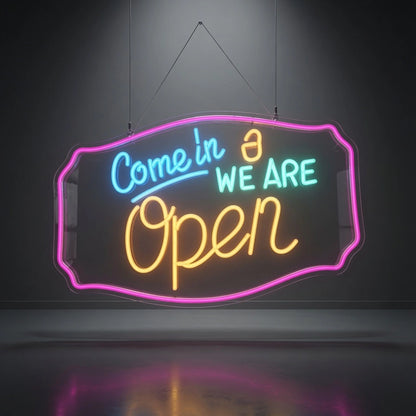 Come In We Are Open Business LED Neon Sign - 01 Original Product Image