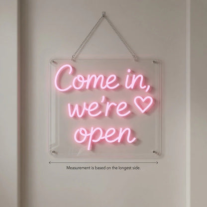 Come In We're Open LED Neon Sign - Shineneon