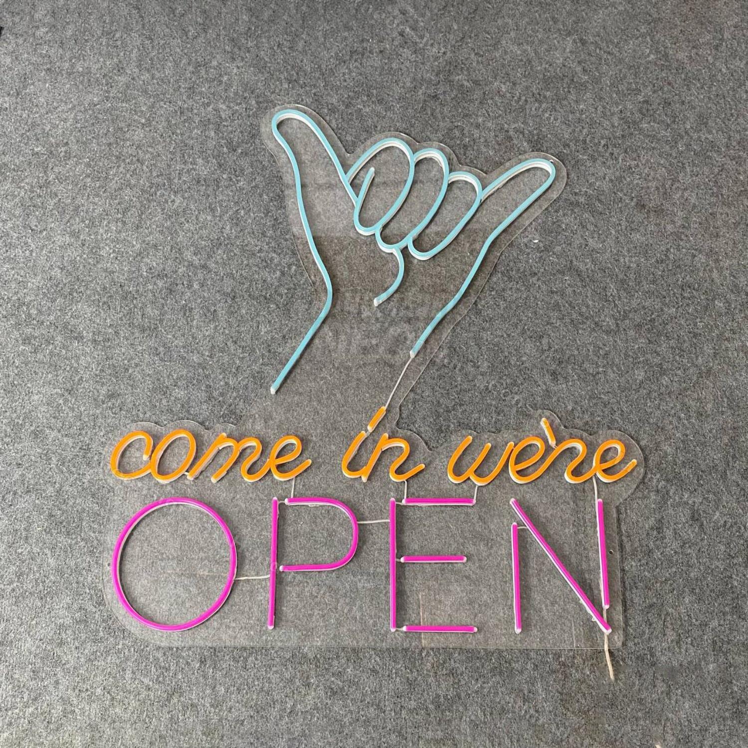 Come In Were Open Led Neon Sign Open Store Neon Decor | Shineneon