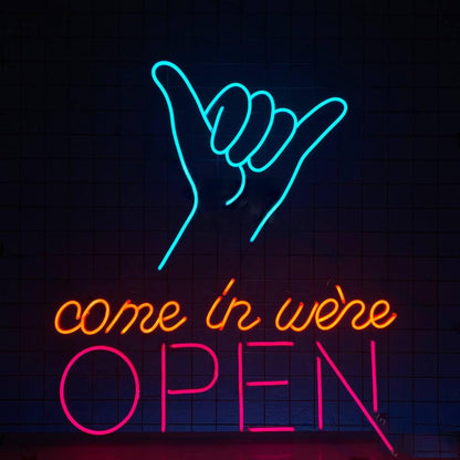 Come In Were Open Led Neon Sign Open Store Neon Decor | Shineneon