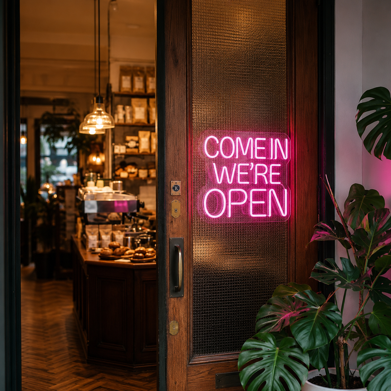 Come In We're Open LED Neon Sign Wall Neon Sign - 02 High-Converting Product Image