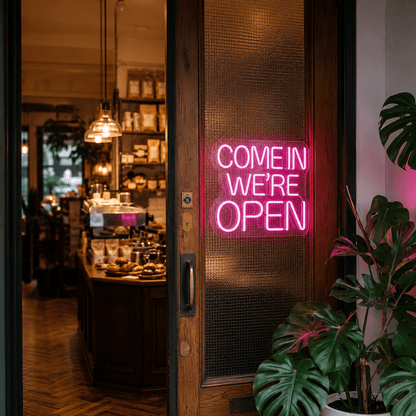 Come In We're Open LED Neon Sign Wall Neon Sign - Shineneon