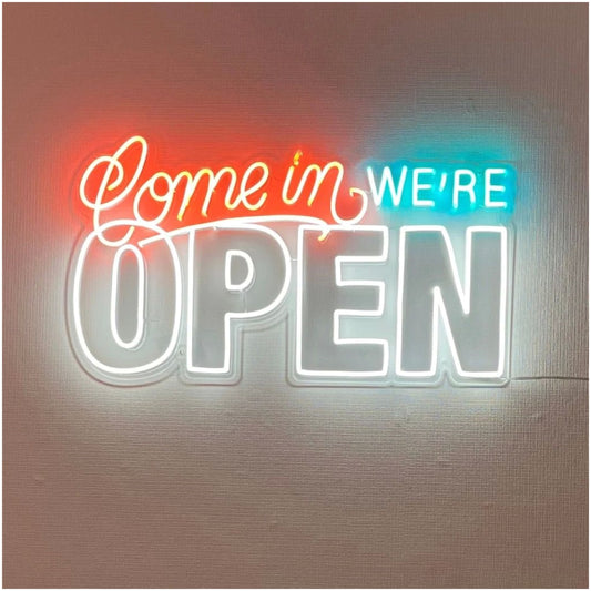 Come In Were Open Led Sign Business Neon Sign