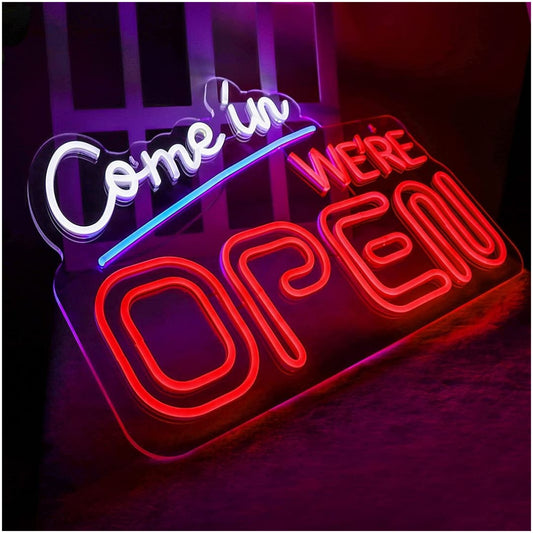 Come In Were Open Led Sign Business Neon Signs