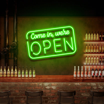 Come In Were Open Neon Sign Business Decorations | Shineneon