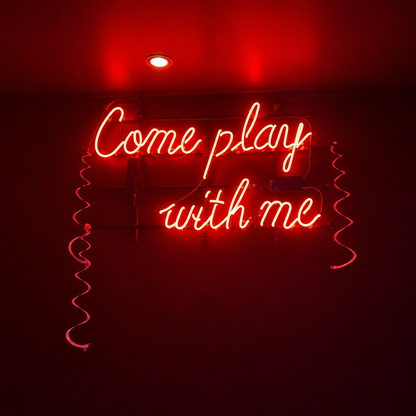 Come Play LED Neon Sign - 01 Original Product Image