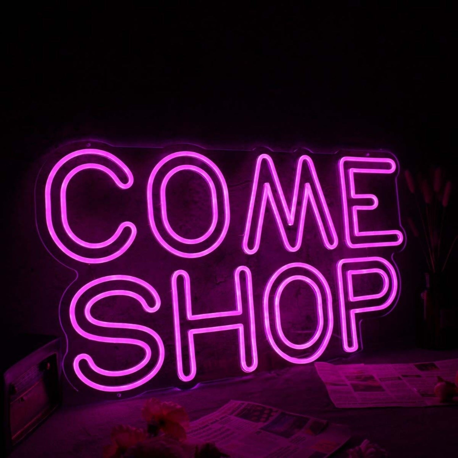Come Shop Pink Led Neon Sign - Shineneon