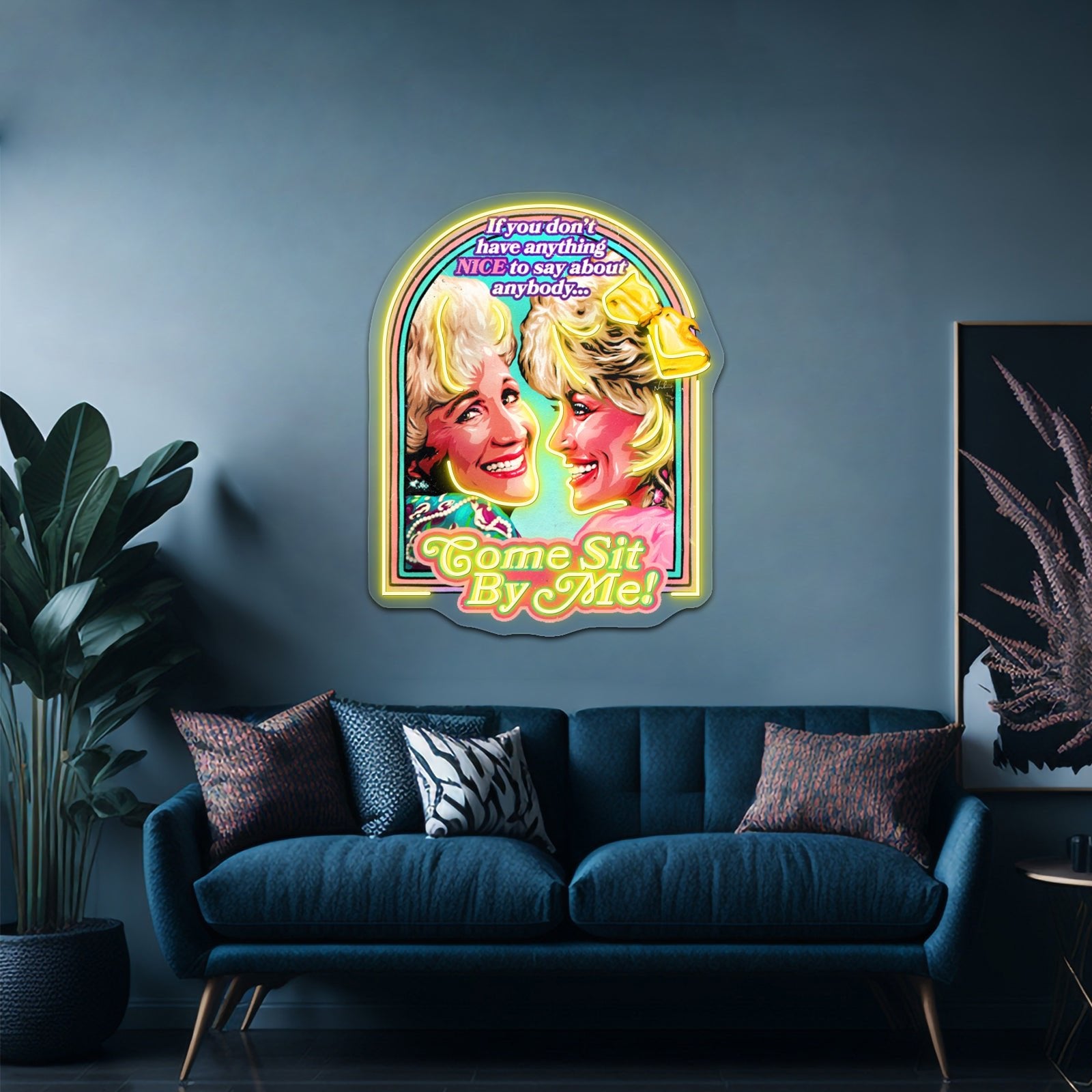 Come Sit By Me Artwork Business Led Sign - Shineneon