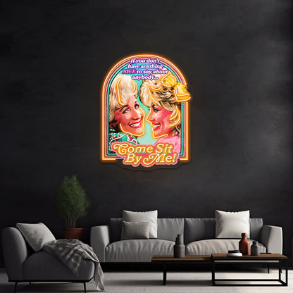 Come Sit By Me Artwork Business Led Sign - Shineneon