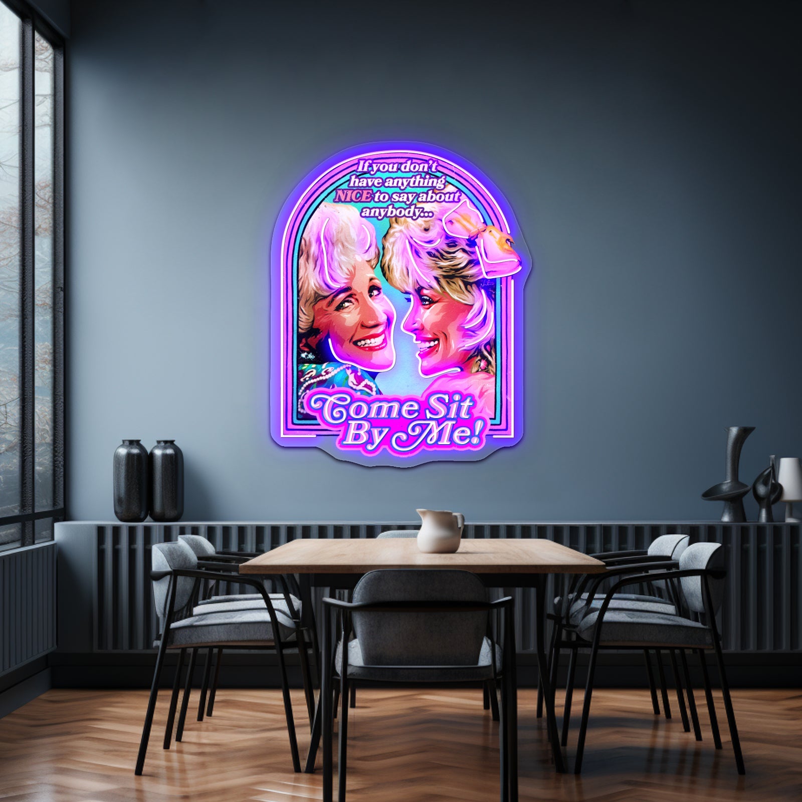 Come Sit By Me Artwork Business Led Sign - Shineneon