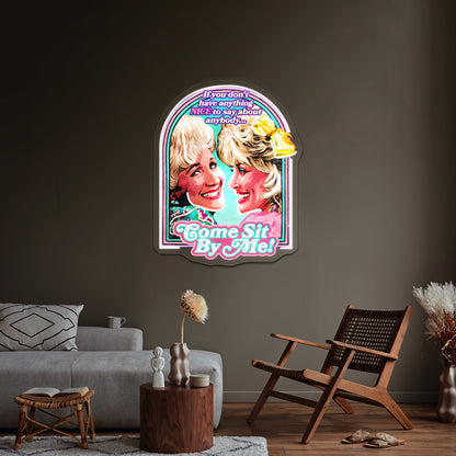Come Sit By Me Artwork Business Led Sign - Shineneon
