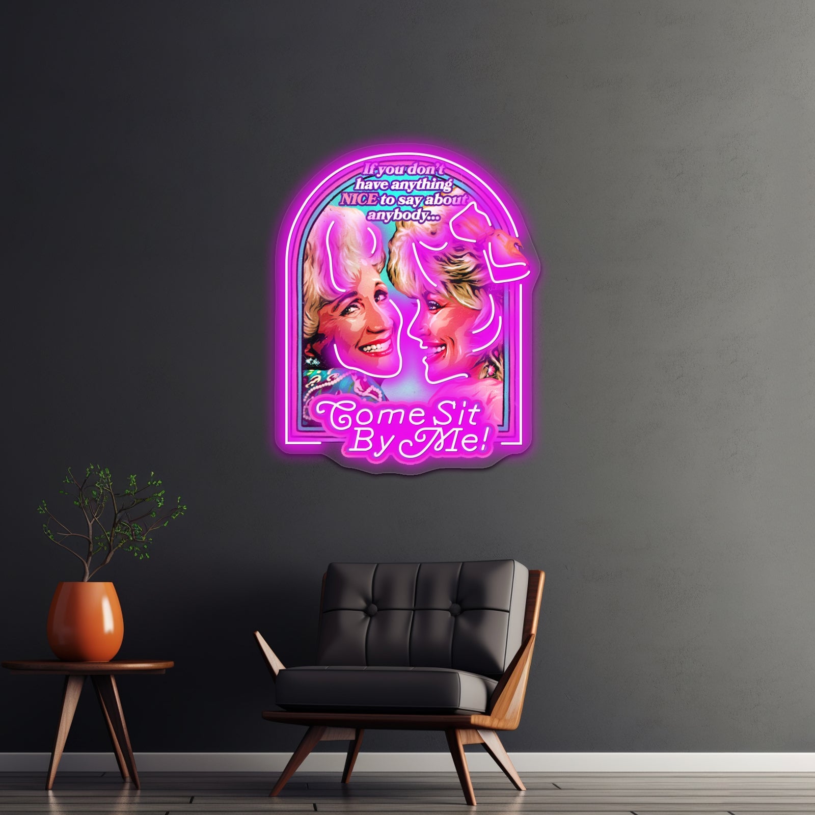Come Sit By Me Artwork Business Led Sign - Shineneon