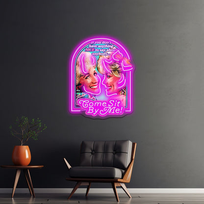 Come Sit By Me Artwork Business Led Sign - Shineneon