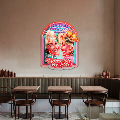Come Sit By Me Artwork Business Led Sign - Shineneon