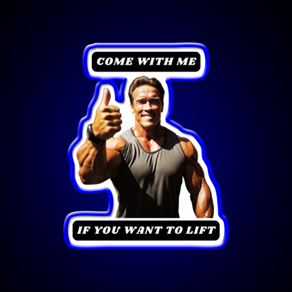 Come With Me If You Want To Lift Gym Fitness Led Neon Sign Gym Room Sign Rgb Color