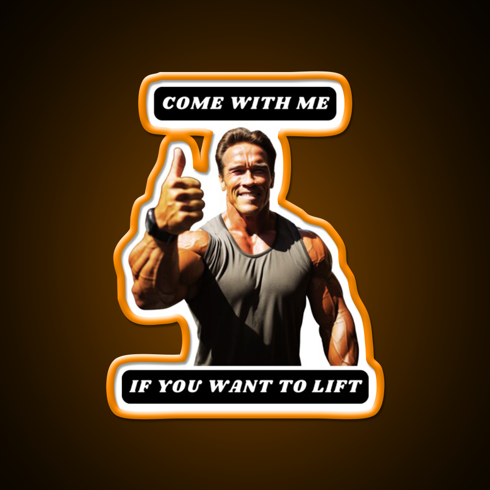 Come With Me If You Want To Lift Gym Fitness Led Neon Sign Gym Room Sign Rgb Color