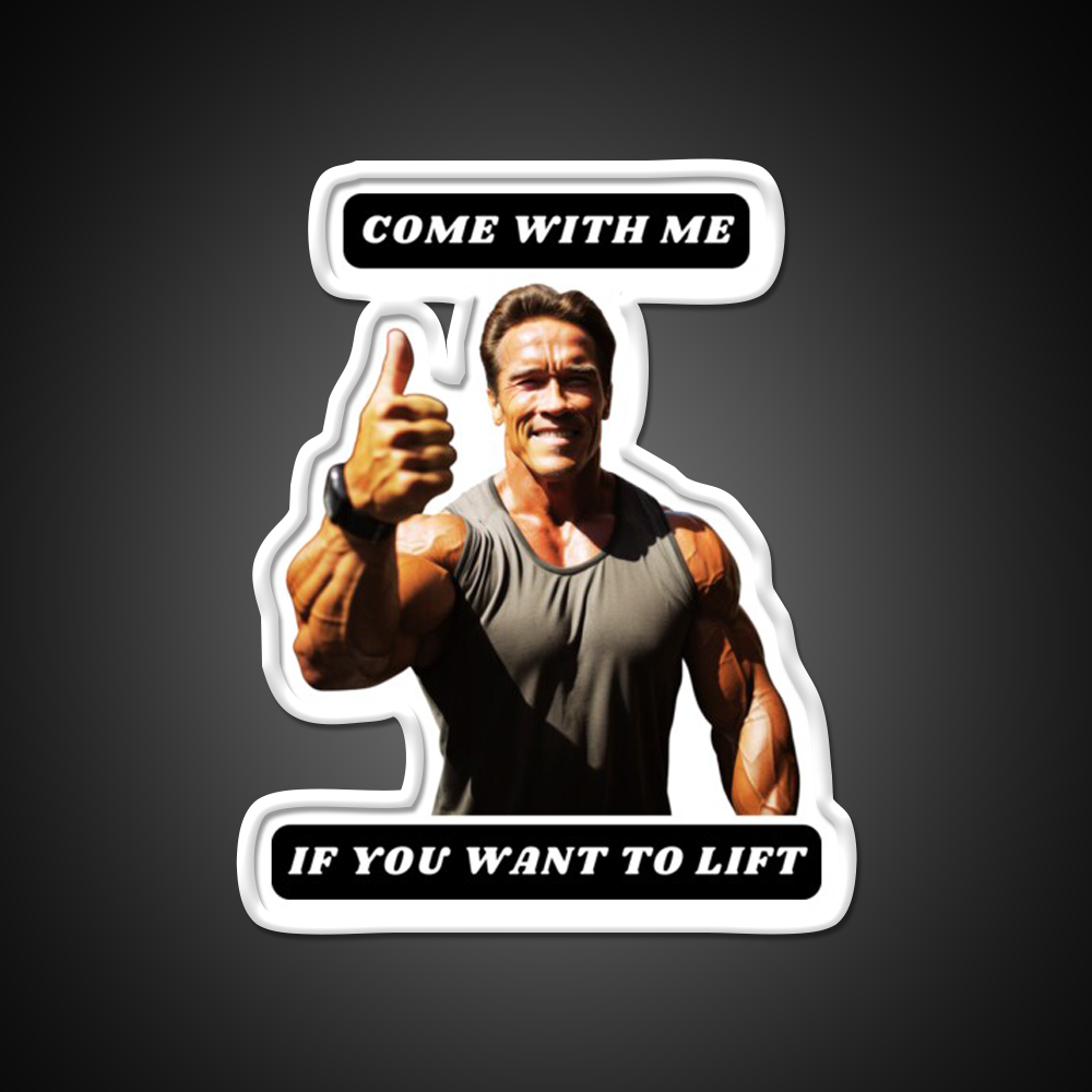 Come With Me If You Want To Lift Gym Fitness Led Neon Sign Gym Room Sign Rgb Color
