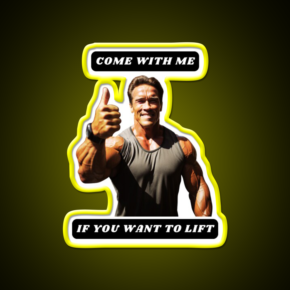 Come With Me If You Want To Lift Gym Fitness Led Neon Sign Gym Room Sign Rgb Color