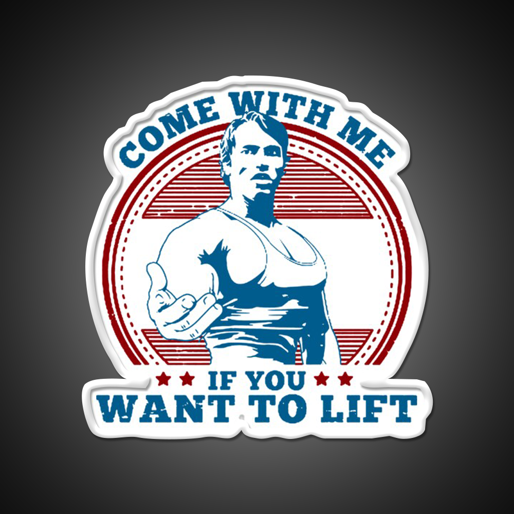 Come With Me If You Want To Lift Gym Fitness Led Neon Sign Rgb Color