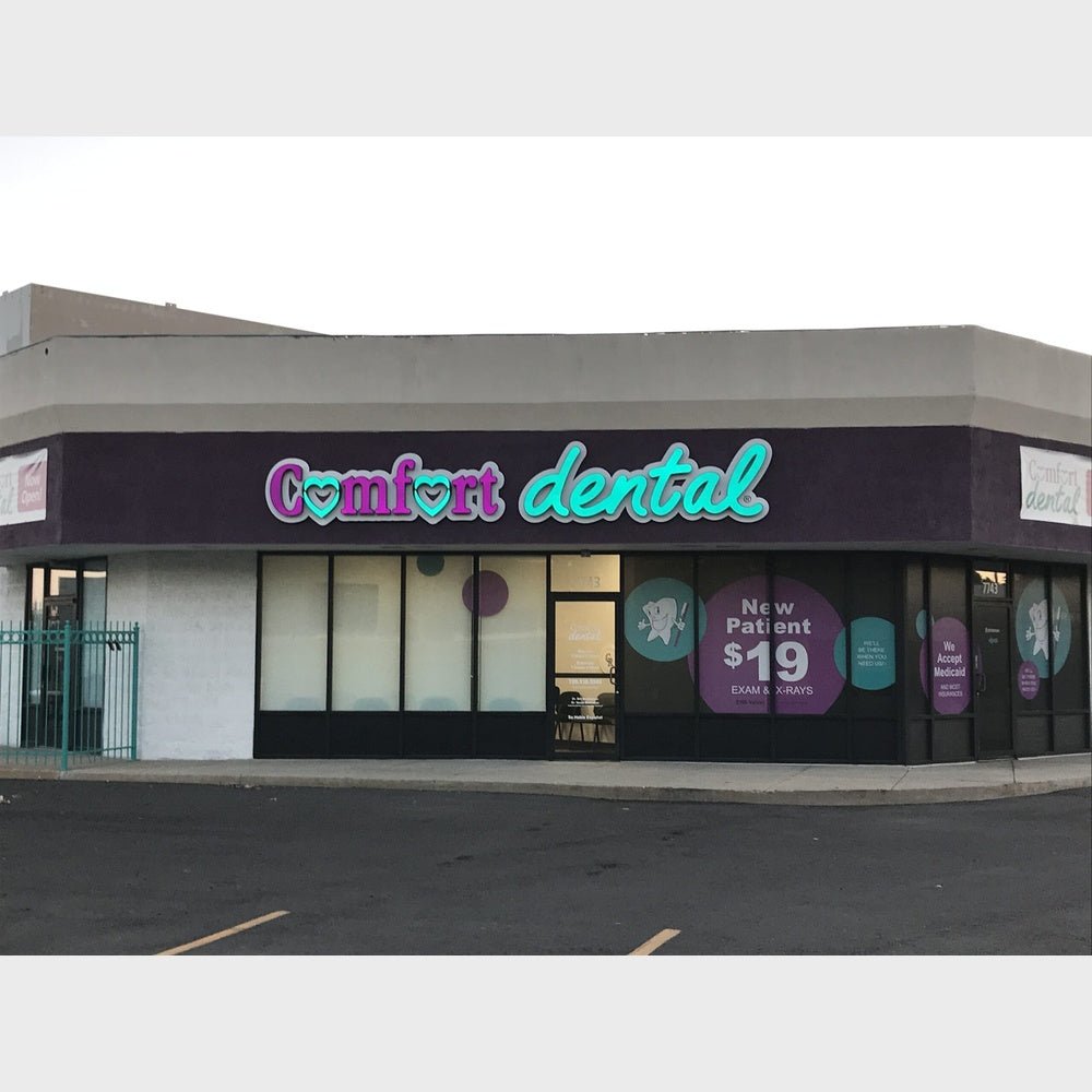 Comfort Dental 3D Frontlit And Backlit Channel Letter Led Light Sign - Shineneon