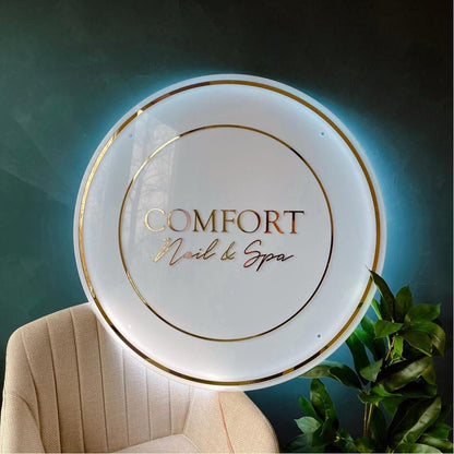 Comfort Nail Sand Spa Acrylic Business Logo Sign - Shineneon