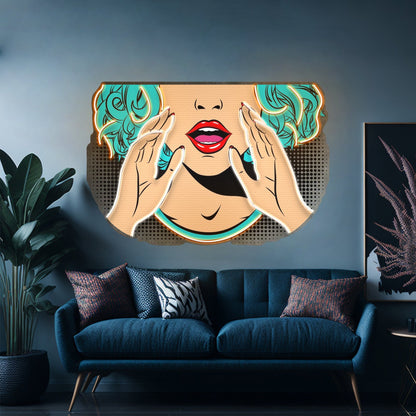Comic Book Girl Led Neon Sign Light Custom Led Signs - Shineneon