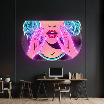 Comic Book Girl Led Neon Sign Light Custom Led Signs - Shineneon
