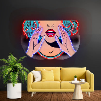 Comic Book Girl Led Neon Sign Light Custom Led Signs - Shineneon