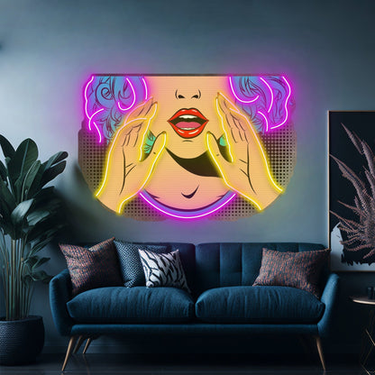 Comic Book Girl Led Neon Sign Light Custom Led Signs - Shineneon