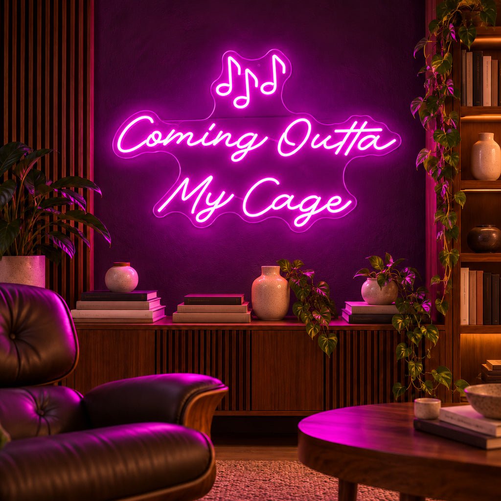 Coming Outta My Cage Song LED Neon Sign - Shineneon