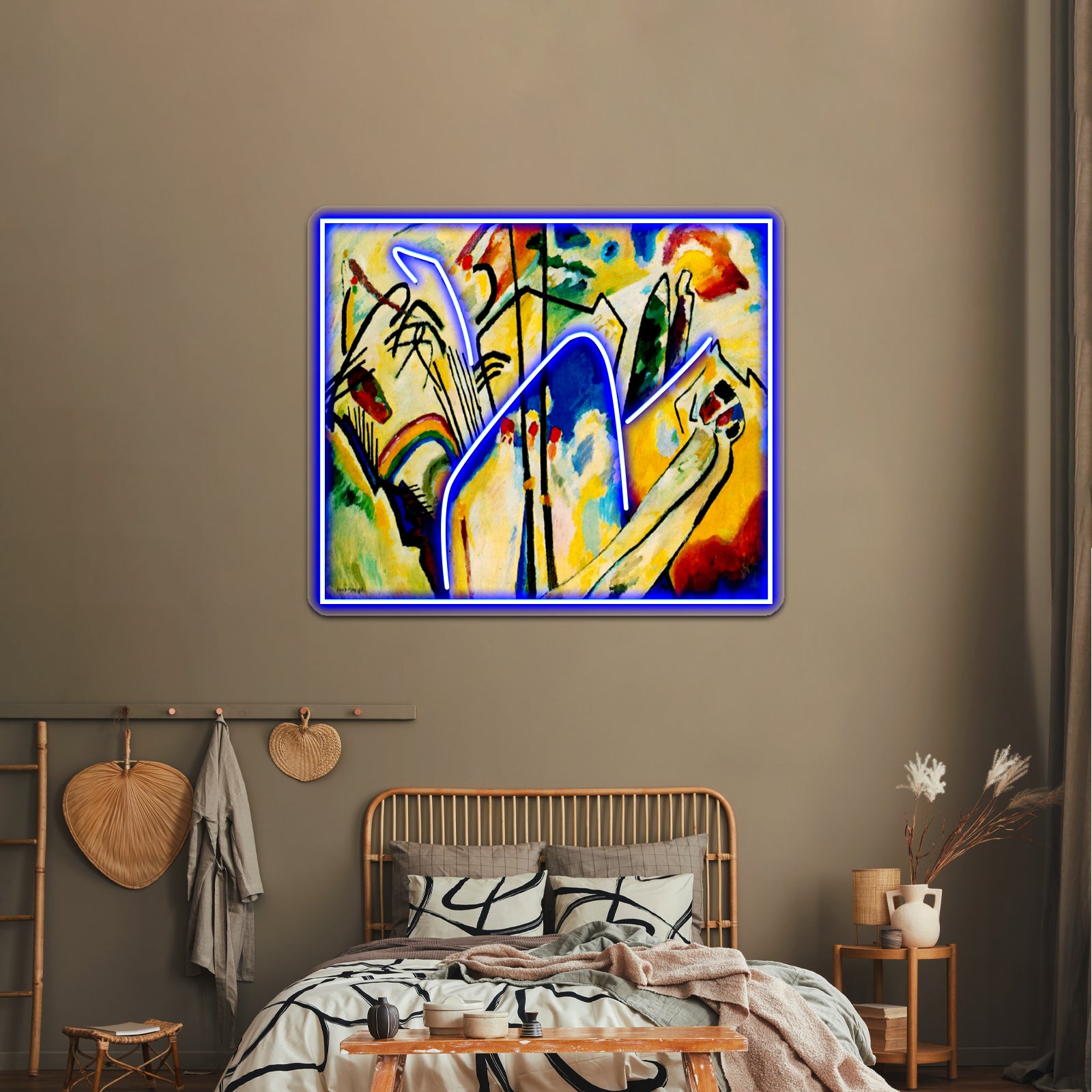 Composition Iv Wassily Kandinsky Abstract Art Wall Artwork Neon Signs | Shineneon
