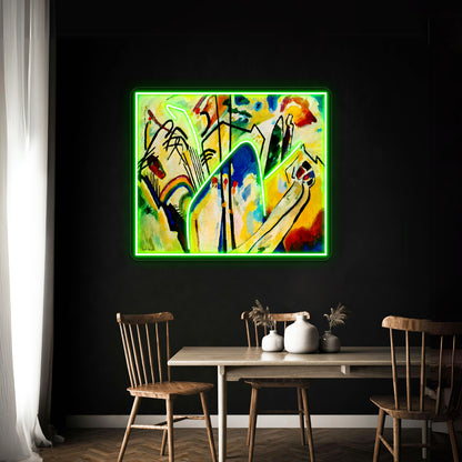 Composition Iv Wassily Kandinsky Abstract Art Wall Artwork Neon Signs