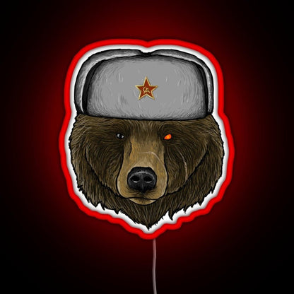 Comrade Bear Rgb Led Neon Sign Pop Wall Art - Shineneon
