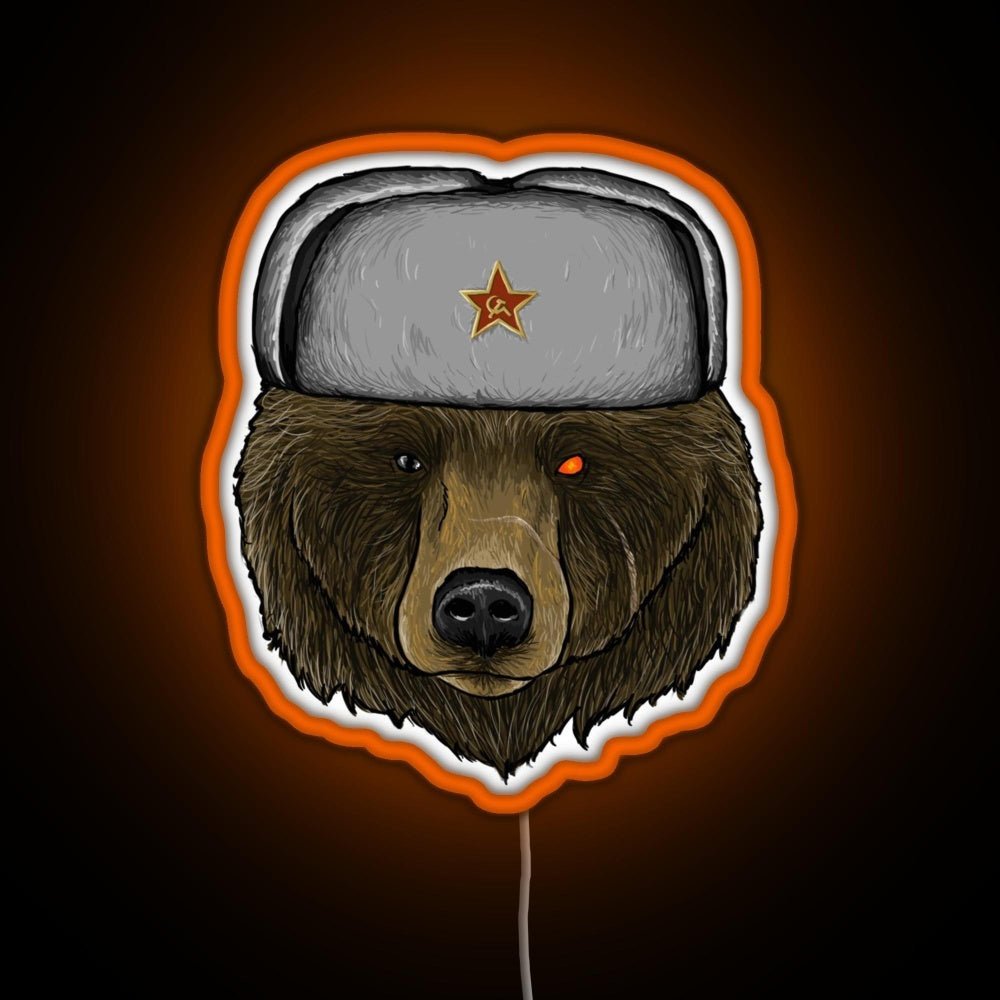 Comrade Bear Rgb Led Neon Sign Pop Wall Art - Shineneon
