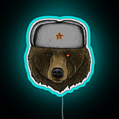 Comrade Bear Rgb Led Neon Sign Pop Wall Art - Shineneon