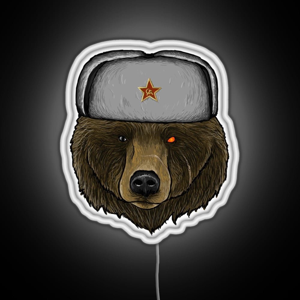 Comrade Bear Rgb Led Neon Sign Pop Wall Art - Shineneon