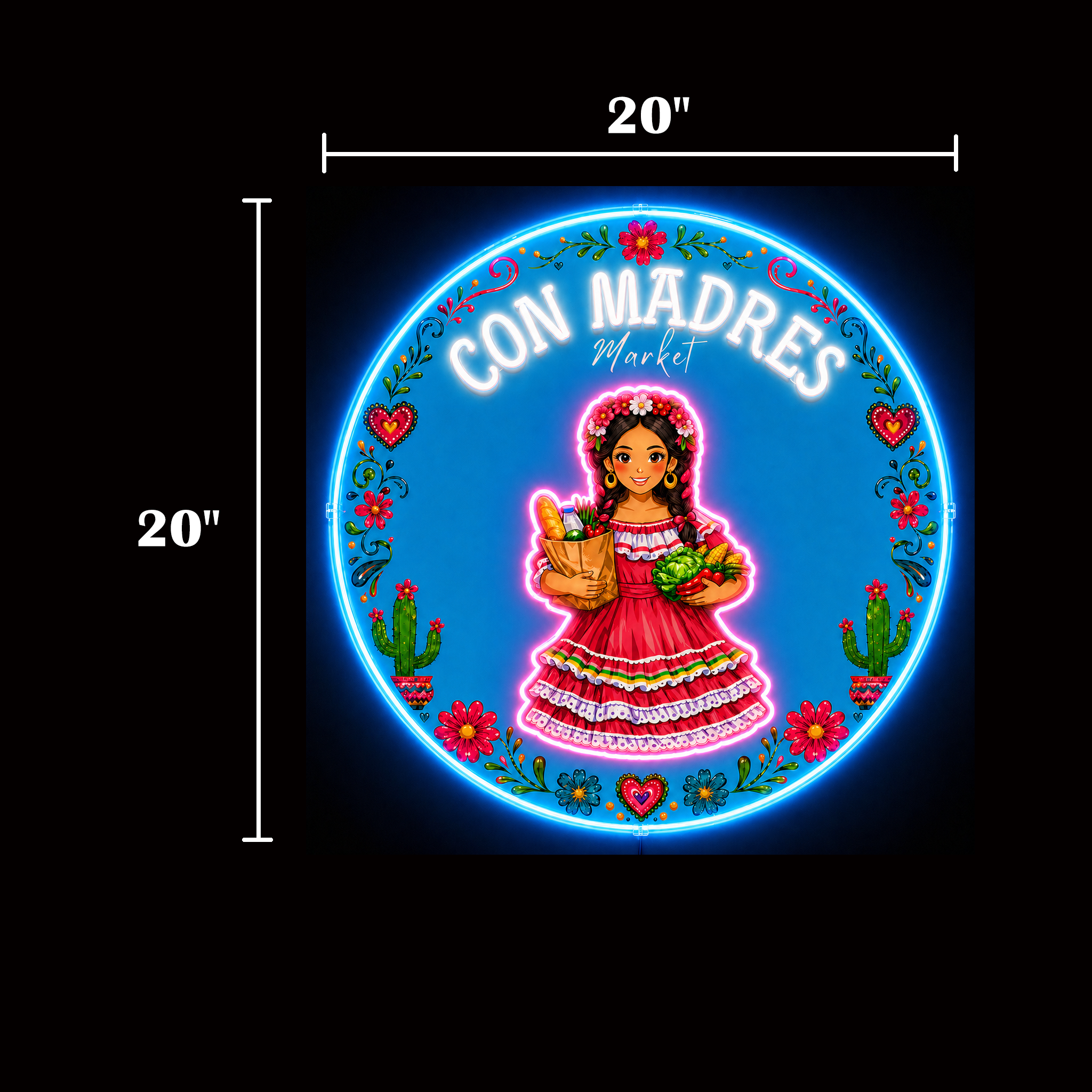 Con Madres Market Custom LED Neon Sign - Shineneon